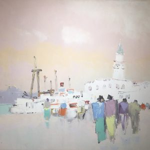 Venise blanche, huile sur toile, 1988, 54x65cm